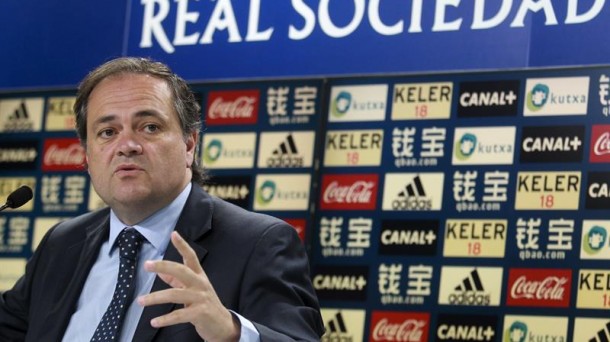 Jokin Aperribay, presidente de la Real Sociedad / EFE.