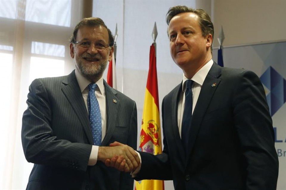 Mariano Rajoy eta David Cameron. Artxiboko irudia: EFE