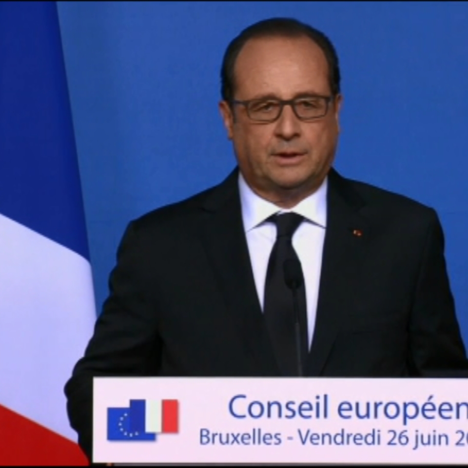 François Hollande Frantziako gobernuko presidentea. Artxiboko irudia: EiTB