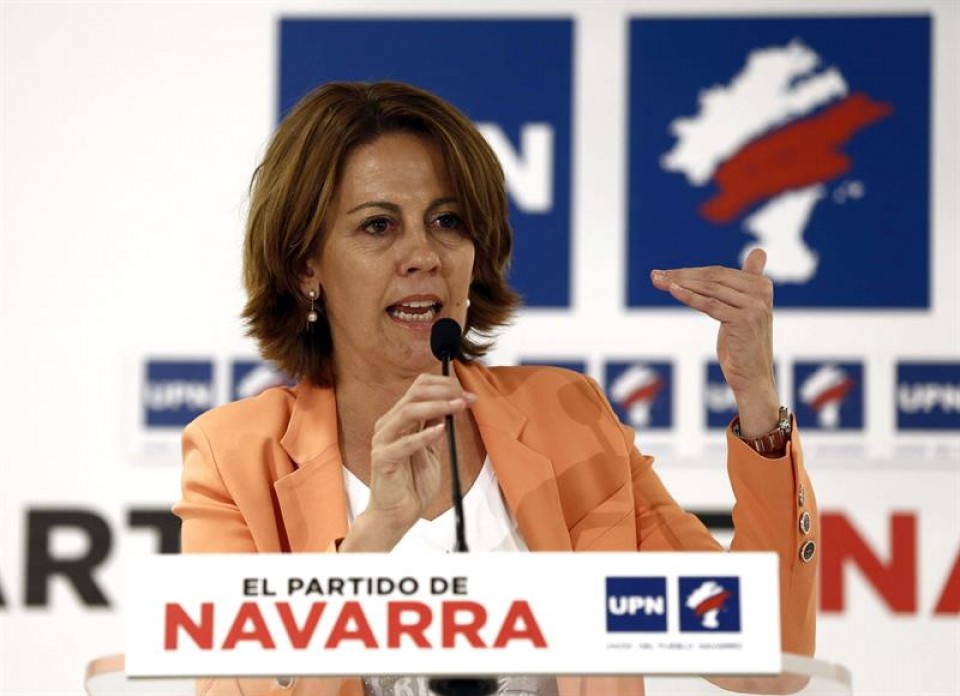 La presidenta en funciones del Gobierno de Navarra y de UPN, Yolanda Barcina. Foto: EFE