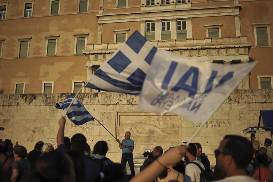 Grezia manifestazioa Atenasen efe