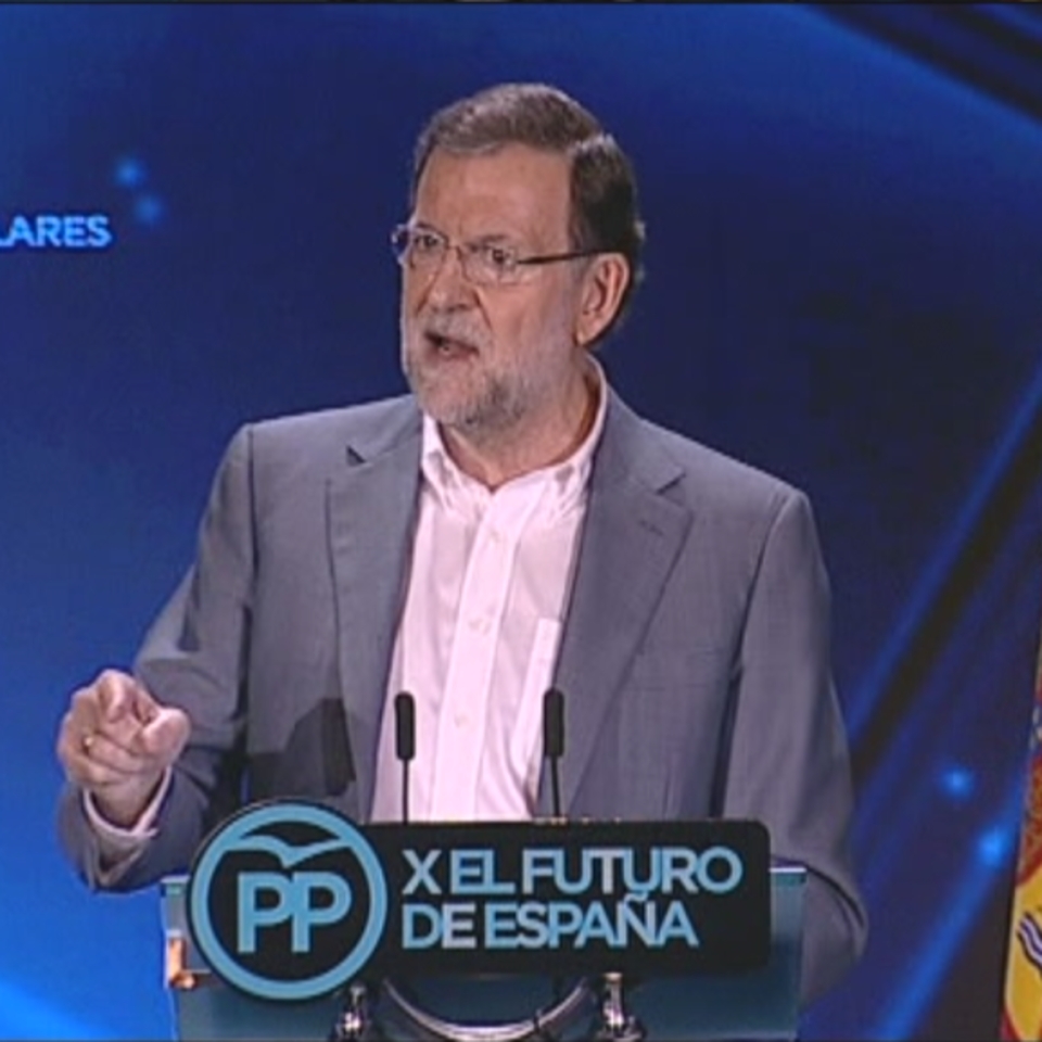Mariano Rajoy en la clausura del Conferencia Política del PP. Foto: EFE