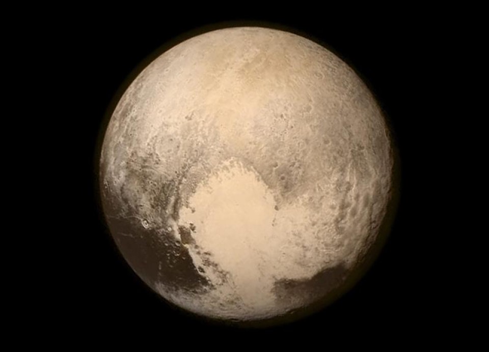 Pluton, "New Horizons" ontziaren begietatik. NASA
