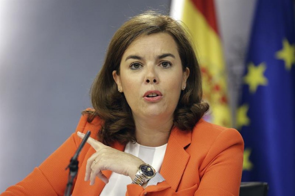 Soraya Saenz de Santamaria, Espainiako presidenteordea. Argazkia: EFE.
