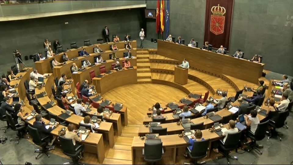 Imagen de archivo del Parlamento de Navarra. Foto: EiTB.