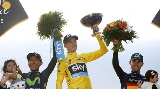 El podium del Tour estará en la Vuelta / EFE.