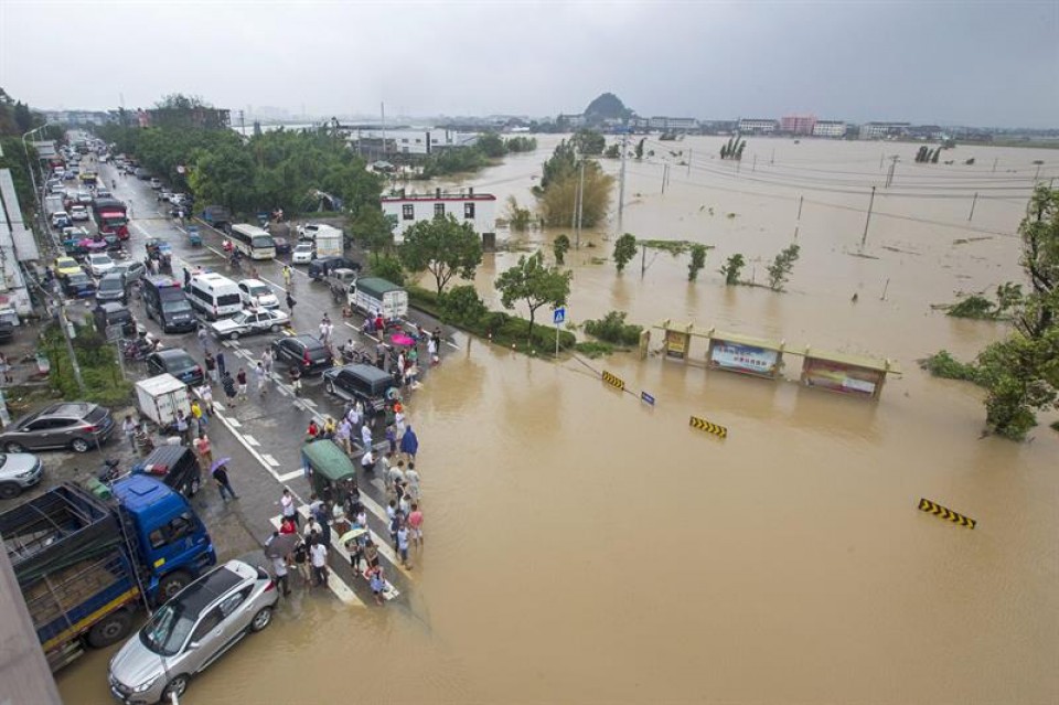 Tifón Soudelor, en China. Foto: EFE