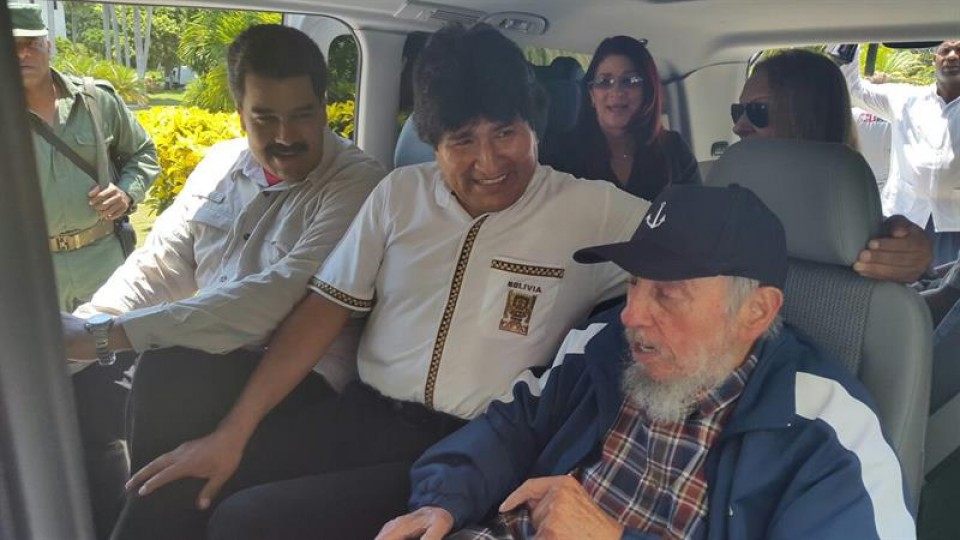 Fidel Castro Nicolas Maduro Evo Morales efe