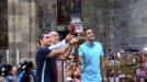 Ofrenda de la Supercopa en la Basílica de Begoña 