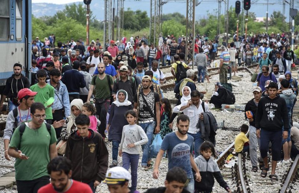 Los refugiados son ciudadanos procedentes en su mayoría de Siria. Foto: EFE