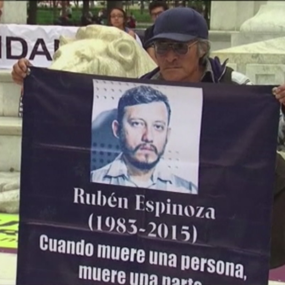 Manifestación por la libertad de prensa en México