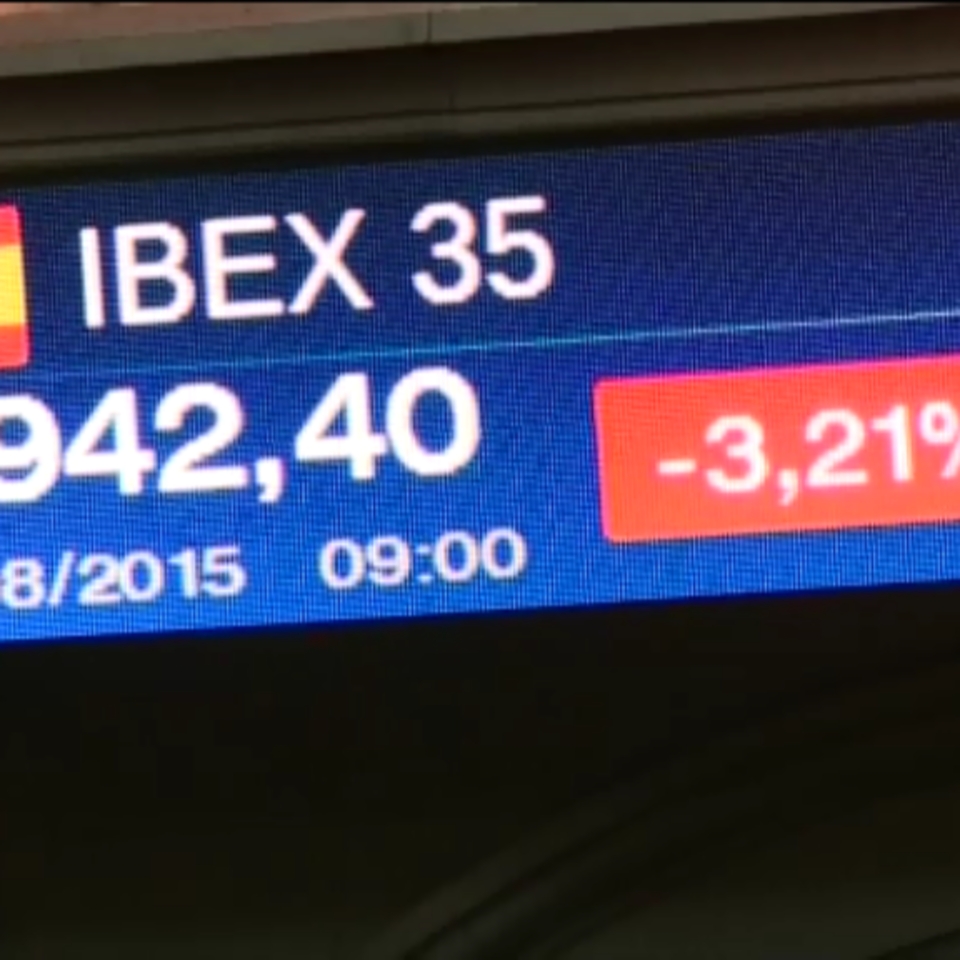 El IBEX 35 se hunde por el desplome de las bolsas asiáticas