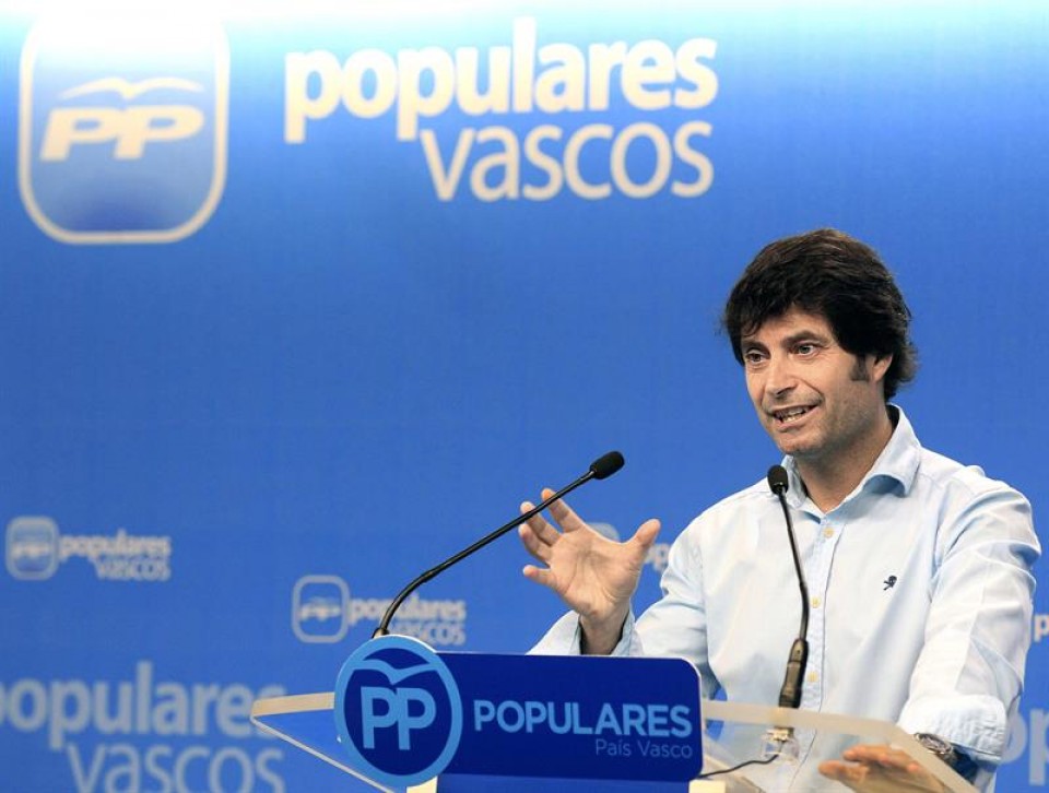 El secretario general del PP en Bizkaia, Javier Ruiz. Foto: EFE