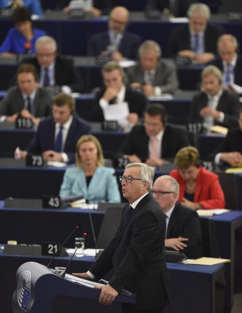 Jean-Claude Juncker, hoy en Estrasburgo. Foto: EFE. 