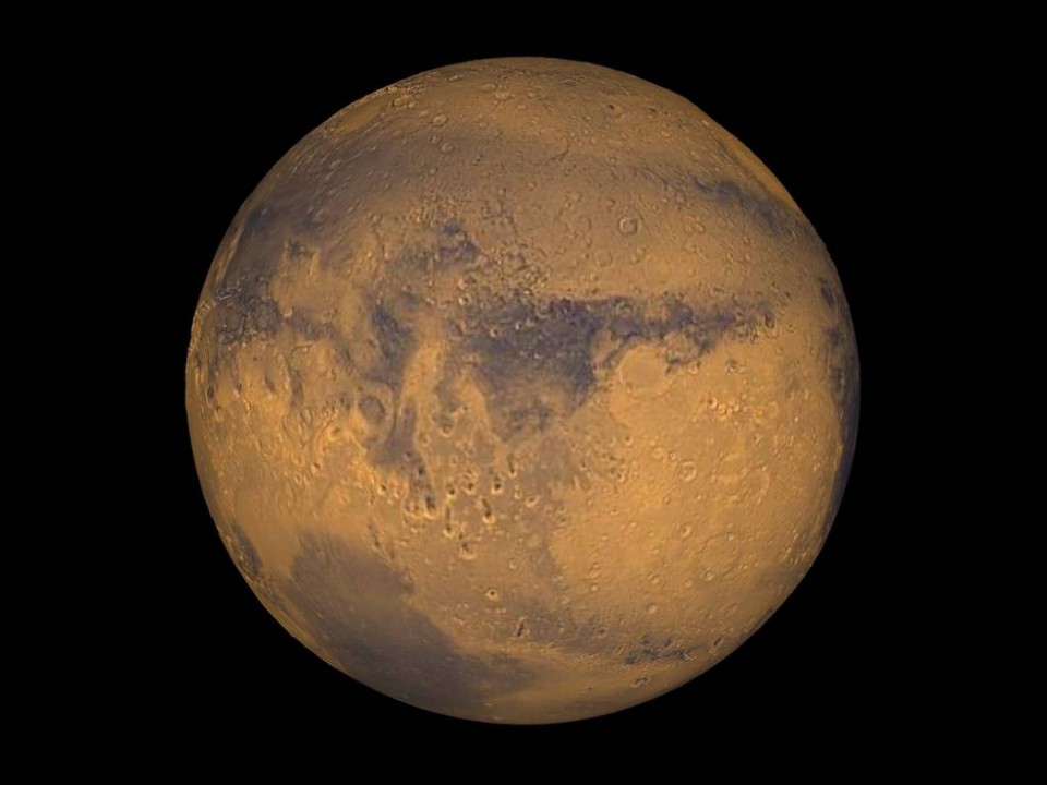 Los surcos lineales de Marte están formados por agua salada. Foto: NASA