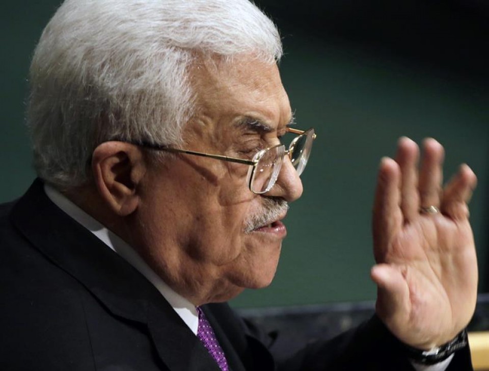 Mahmud Abbas Palestinako presidentea. Argazkia: EFE