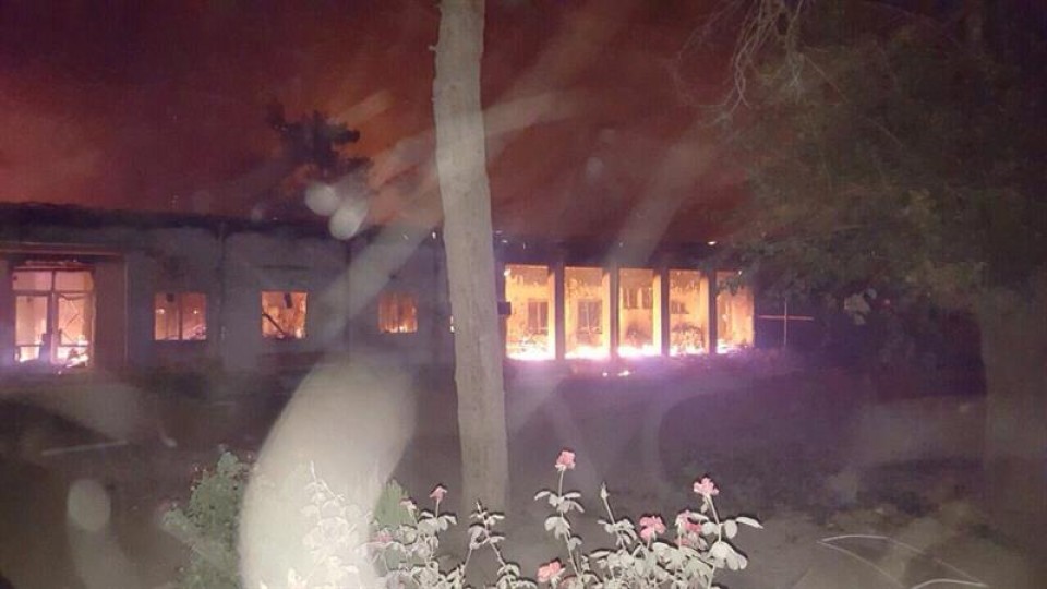 Imagen del hospital de MSF bombardeado. Foto: EFE