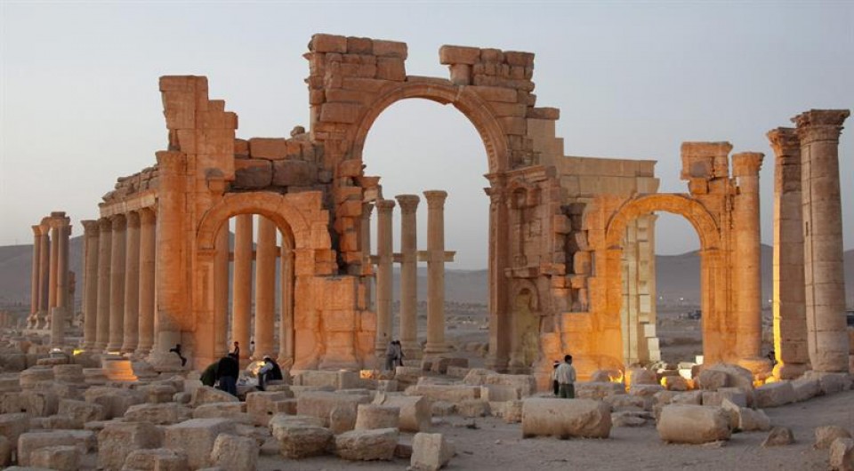 Las ruinas arqueológicas de Palmira. Foto de archivo: EFE