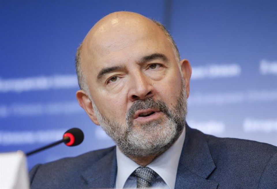 Pierre Moscovici, Ekonomia eta Moneta gaietarako komisarioa. Argazkia: EFE