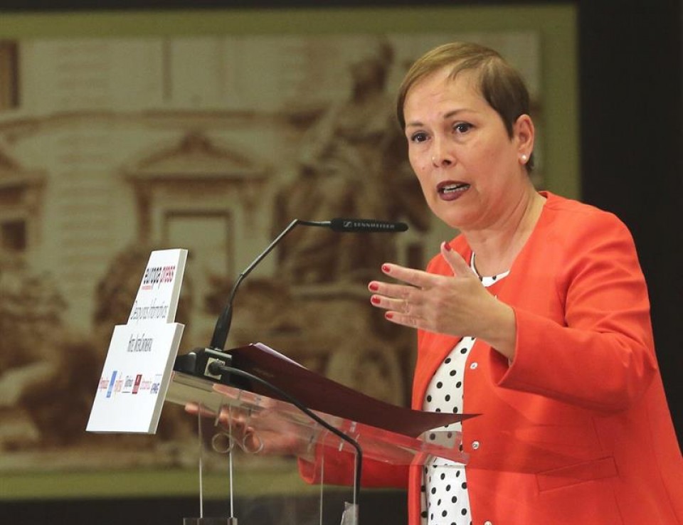 La presidenta de Navarra, Uxue Barkos. Foto: EFE