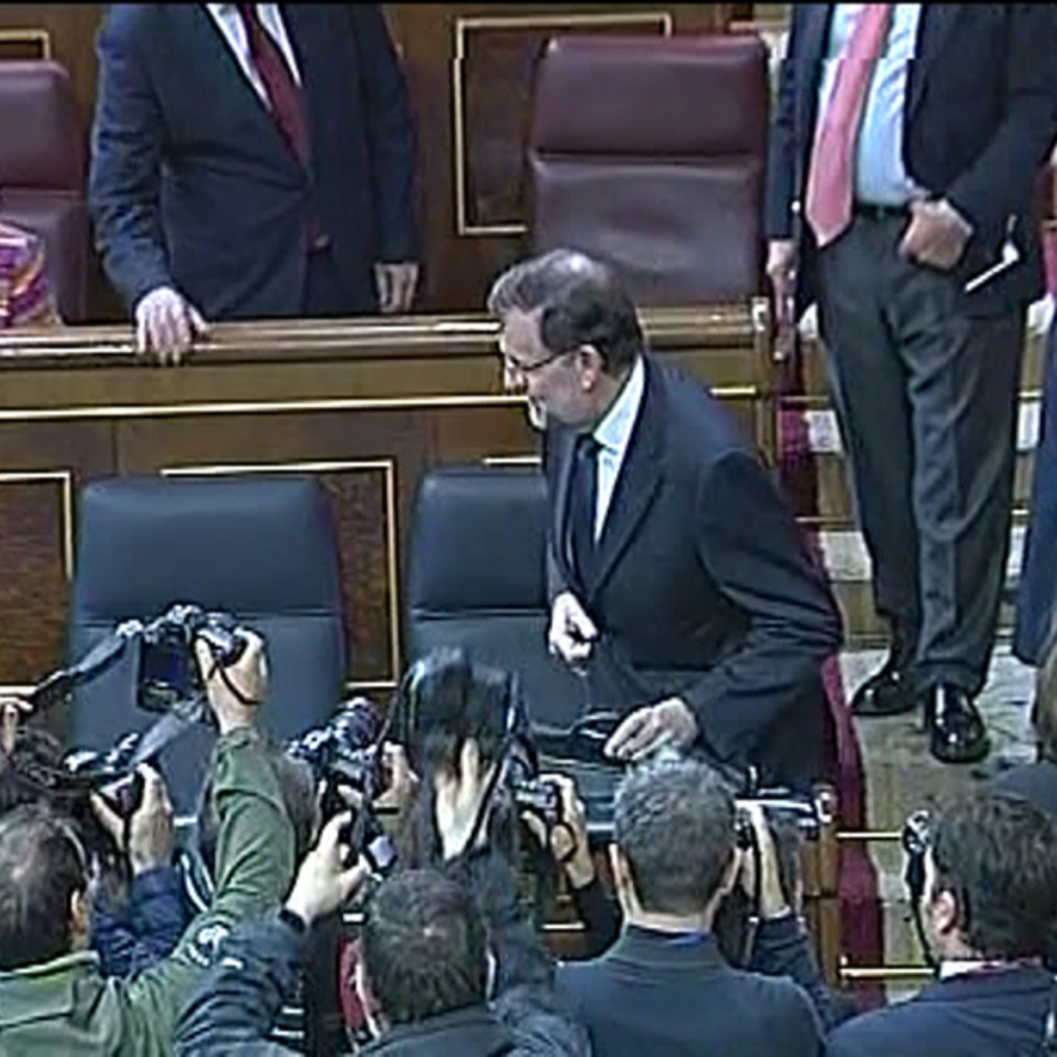 Mariano Rajoy Gobernuko presidentea Diputatuen Kongresuan. Argazkia: EFE