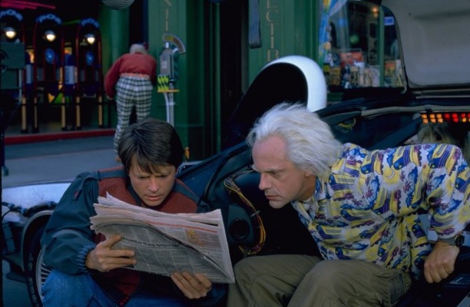 Marty McFly y Doc en 'Regreso al Futuro II'. Foto: Universal Studios