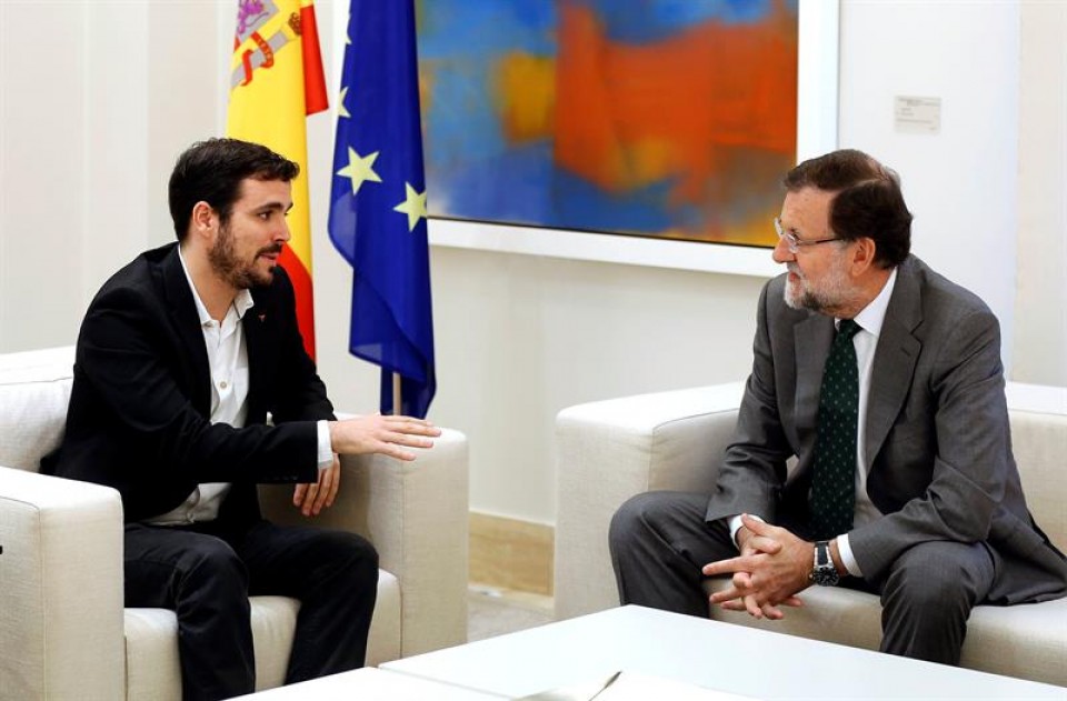 Garzon y Rajoy, en la reunión de hoy.