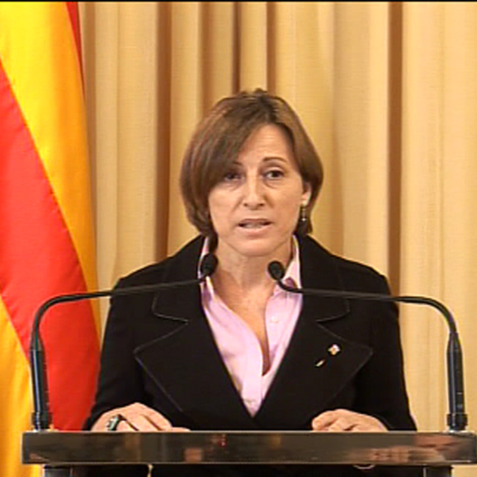 Carme Forcadell Kataluniako Parlamentuaren presidentea. Argazkia: EiTB