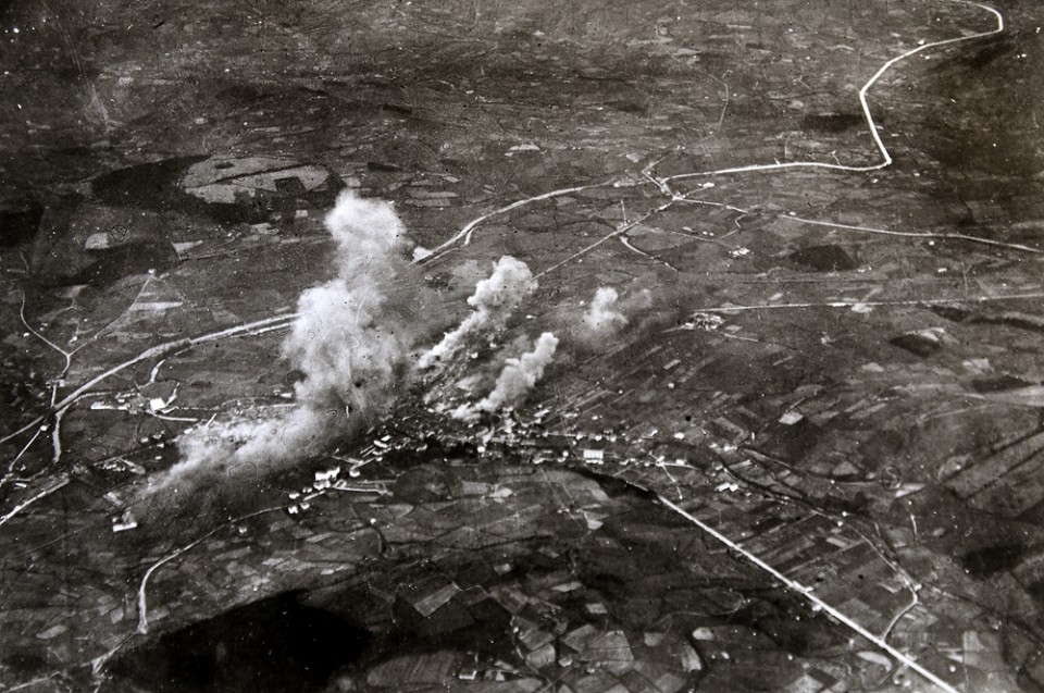 Imágen del bombardeo de Durango en 1937. Foto: turismodurango.net
