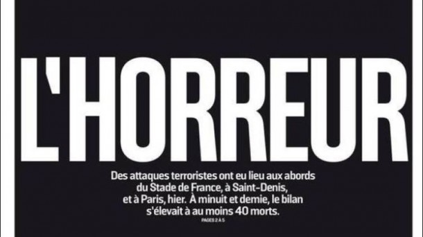'El horror', portada del diario deportivo francés 'L'equipe'.