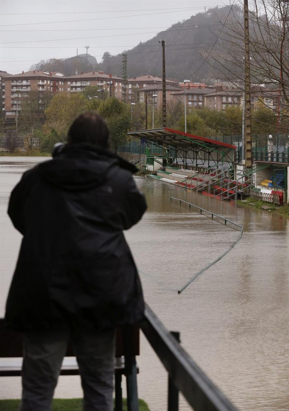 Inundaciones en Hernani el pasado noviembre. EFE