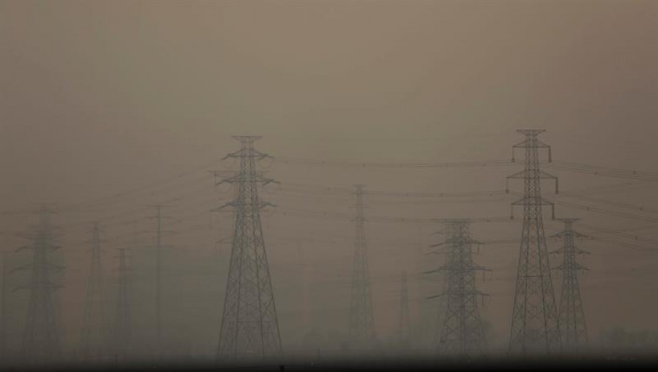 Contaminación en Pekín. Foto: EFE
