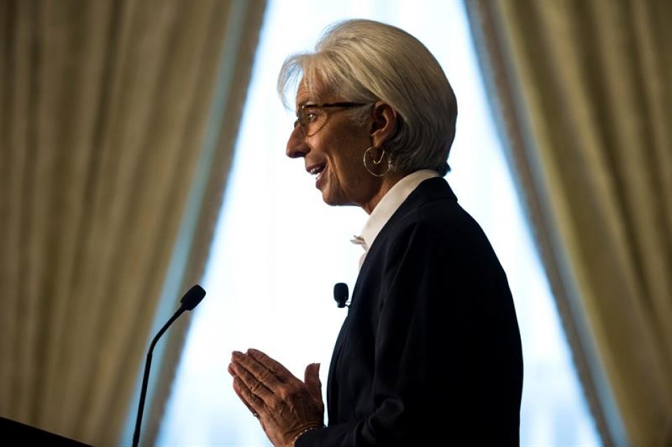 La directora del Fondo Monetario Internacional (FMI), Christine Lagarde. Foto de archivo: EFE