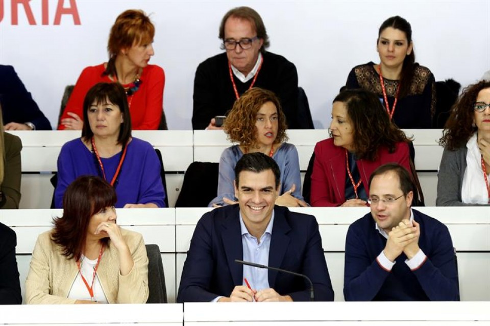 Pedro Sánchez durante el Comité Federal del PSOE. Foto: EFE