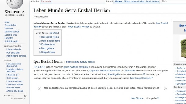 'Auzolan erraldoia egin nahi dugu euskarazko Wikipedia hornitzeko' 
