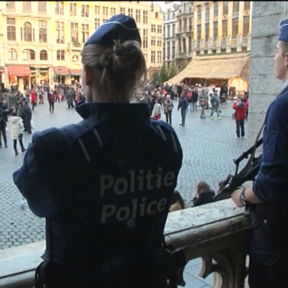 La Policía belga en Bruselas. Imagen de archivo: EFE