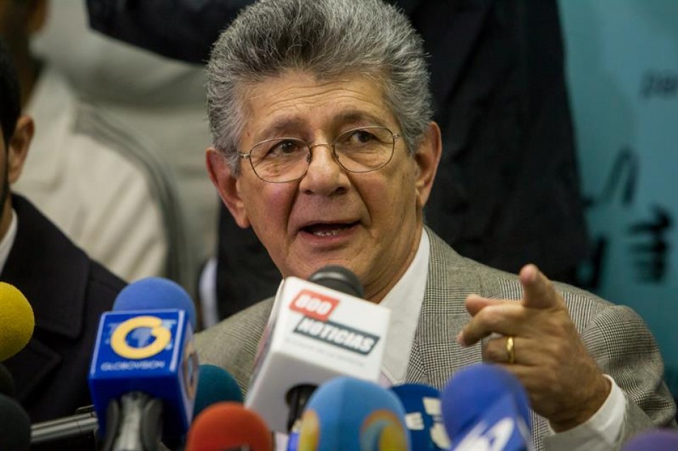 Henry Ramos Allup Venezuelako Parlamentuaren presidentea efe