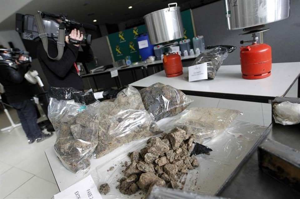 375 kokaina beltza atzeman dute Katalunian. Argazkia: EFE