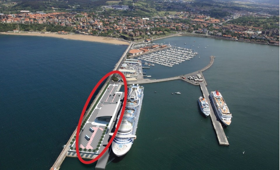 La nueva terminal de cruceros del Puerto de Bilbao, en marcha en 2017