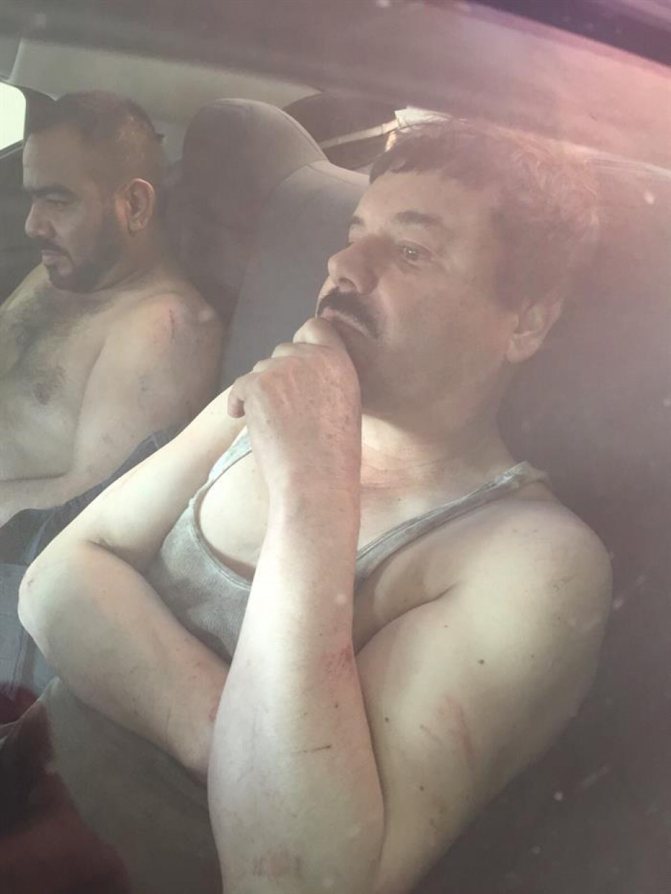 'El Chapo' Guzmán tras su detención. Foto: EFE
