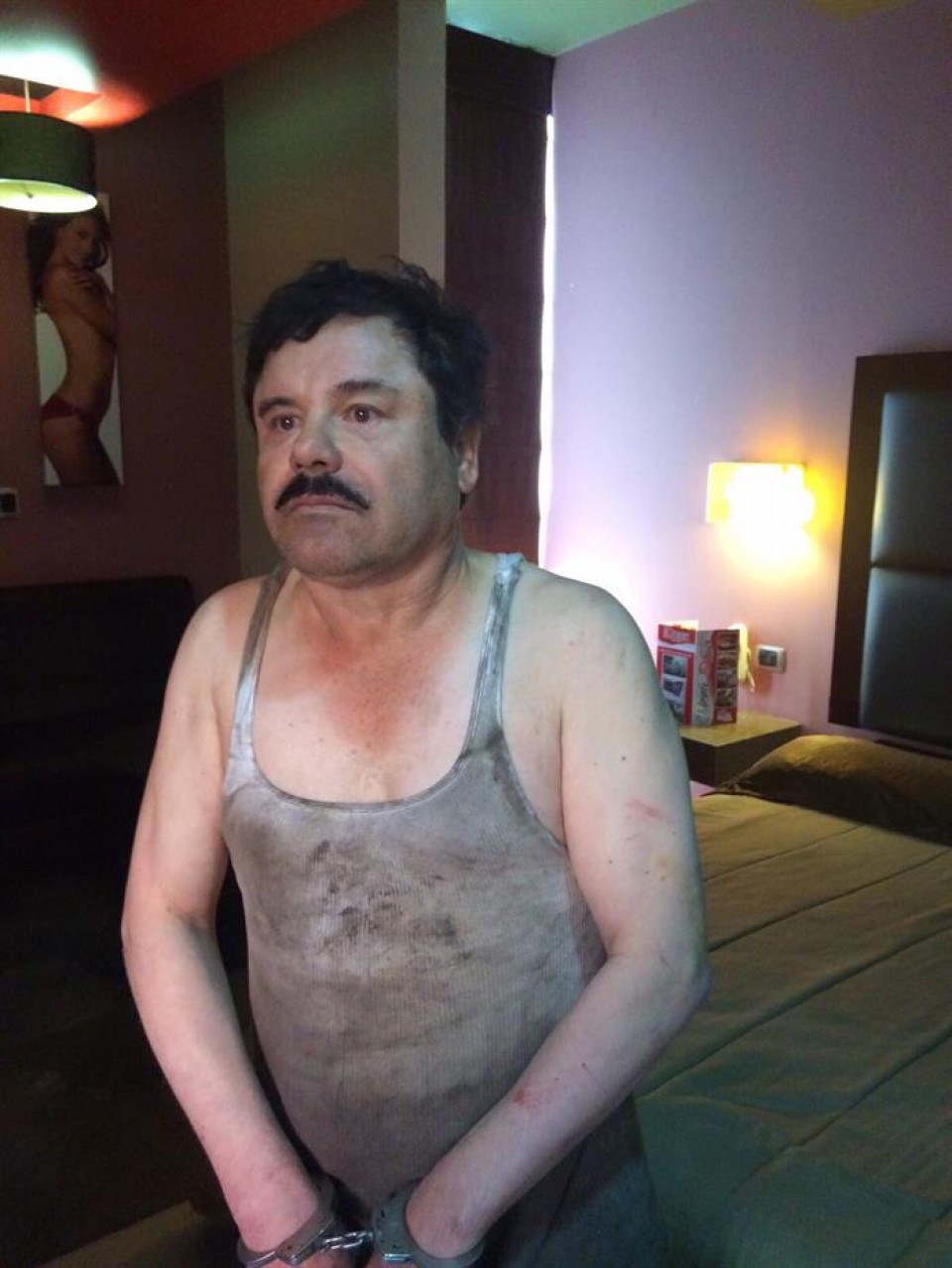 'El Chapo' Guzmán tras su detención. Foto: EFE