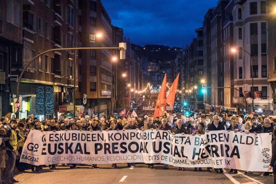 Manifestación del 9 de enero en Bilbao.