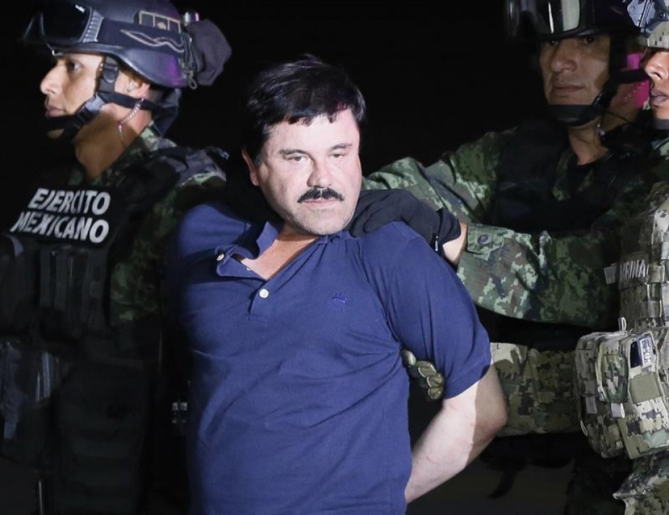 El Chapo, detenido. EFE