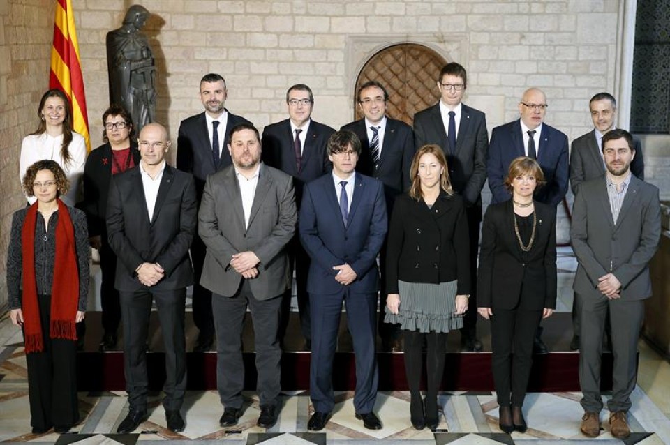 El nuevo Gobierno de Cataluña. Foto: EFE