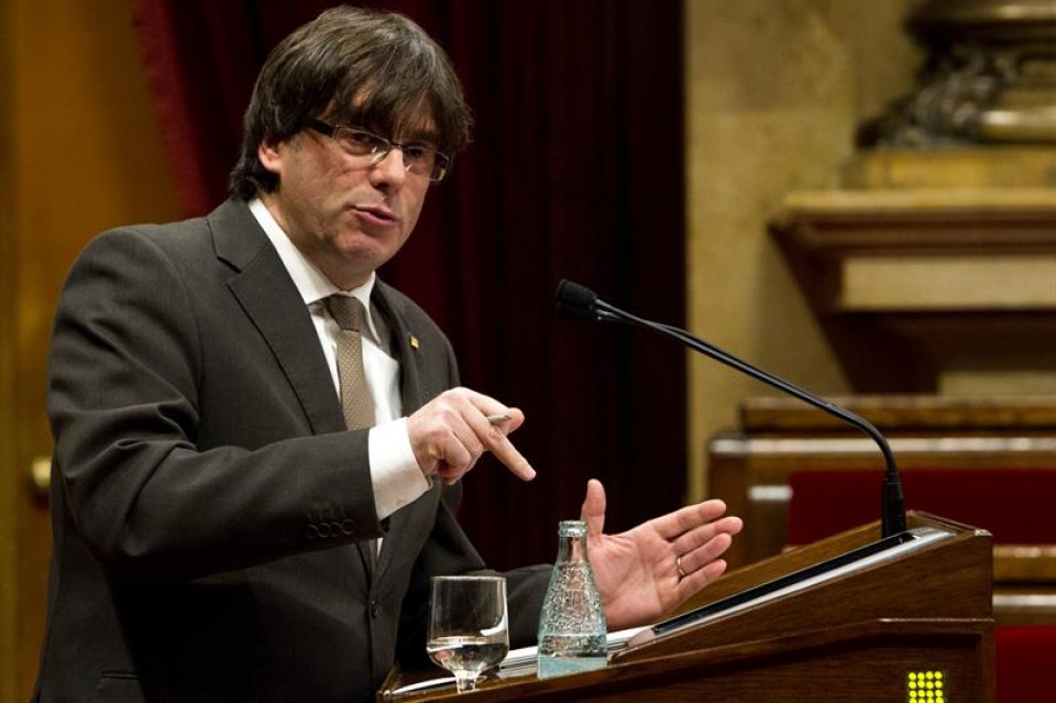 Carles Puigdemont Kataluniako presidentea. Argazkia: EFE