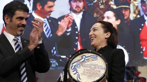 Cristina Iglesias fue la última galardonada con el Tambor de Oro, en 2016. Foto: EFE