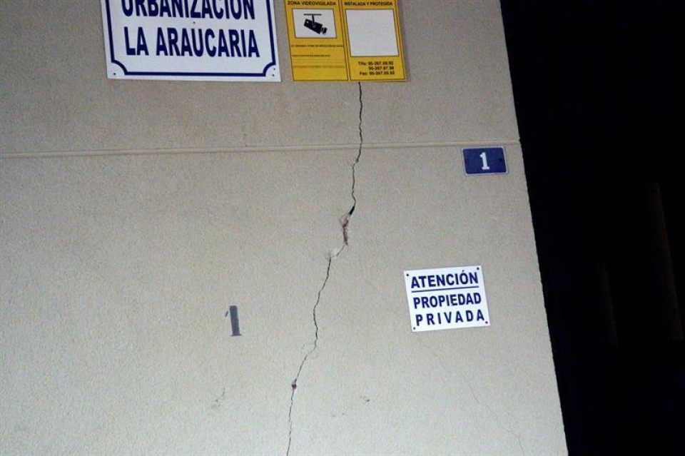 Terremoto lurrikara Melilla Andaluzia daños materiales. EFE