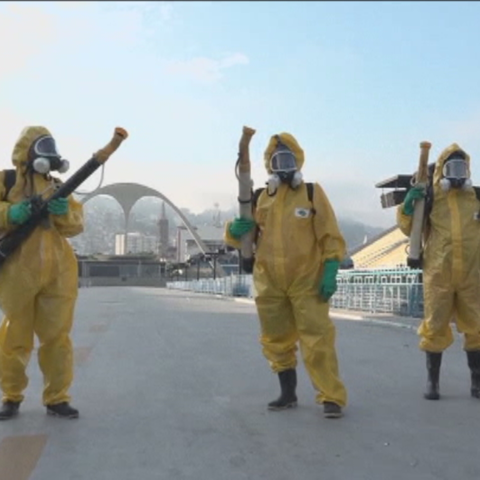 Zikari aurre egiteko Rio de Janeiroko sambodromoa fumigatu dute