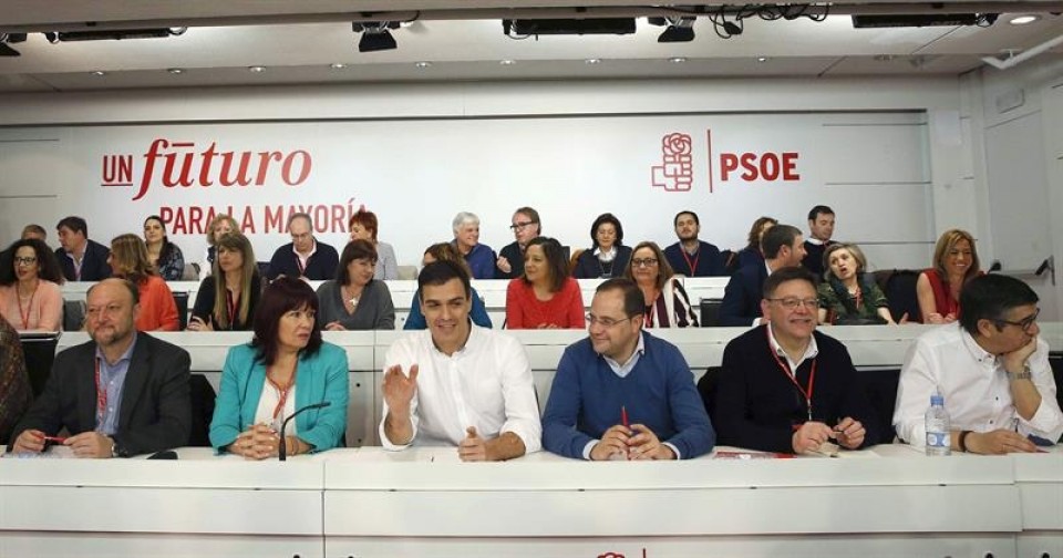 El Comité Federal del PSOE se ha reunido hoy en Ferraz. Foto: EFE