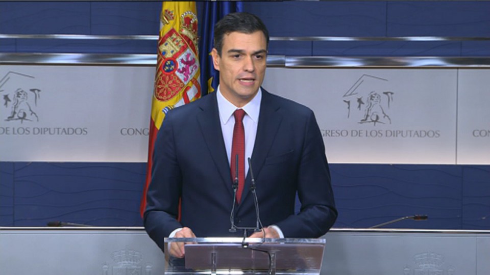 Pedro Sanchez: 'Gobernua osatzeko erantzukizuna onartuko dugu'